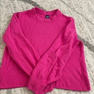 GAP Women's Fuchsia Crew Neck Sweater